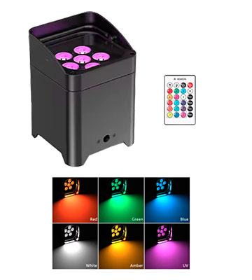 Par Led Batería Pack 6